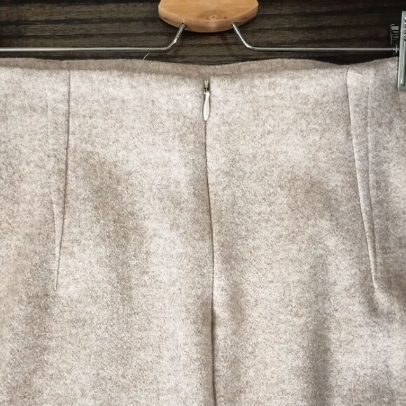 OGL Mid-Length Elegant Cream Pencil Skirt - Picture 3 of 7